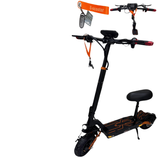 صورة سكوتر العنكبوت اثنين دنمو  3000 واط – تصميم قوي مع إضاءة وشاشة LED